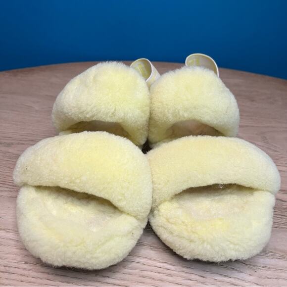 UGG Oh Yeah Double Strap Slide Slingback Sandals Slippers Yellow Women’s Size 9 - Picture 5 of 8